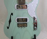 John's custom thinline faded Daphine blue, S-N- 201023 002